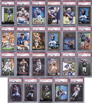 1998 Peyton Manning Rookie Cards Collection (23 Different) – An Incredible Gallery! – All Graded PSA GEM MT 10